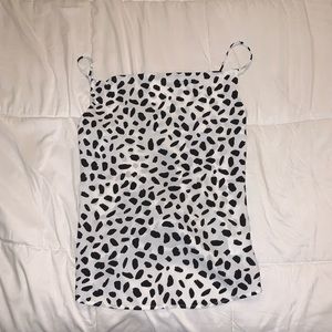 Cow print tank top